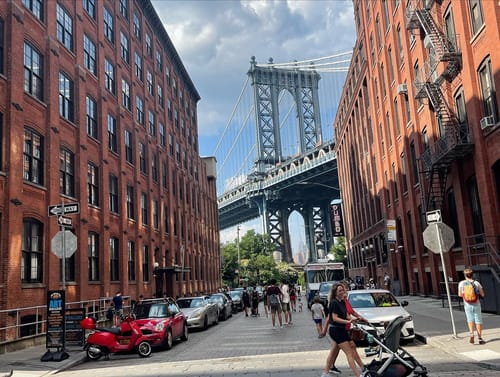 Passeio de bicicleta na Brooklyn Bridge