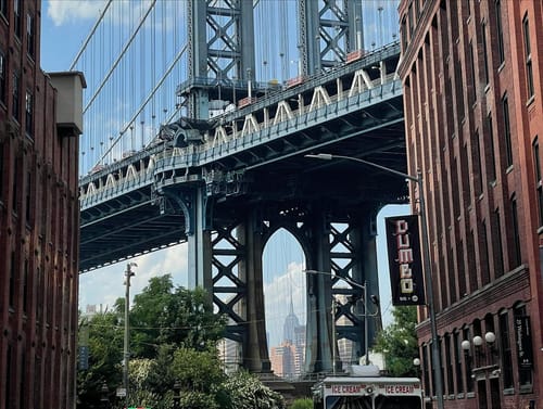 Passeio de bicicleta na Brooklyn Bridge