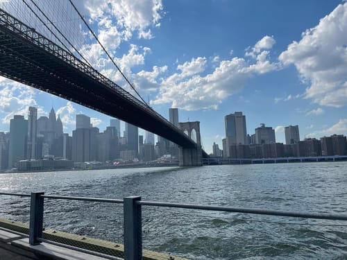 Passeio de bicicleta na Brooklyn Bridge