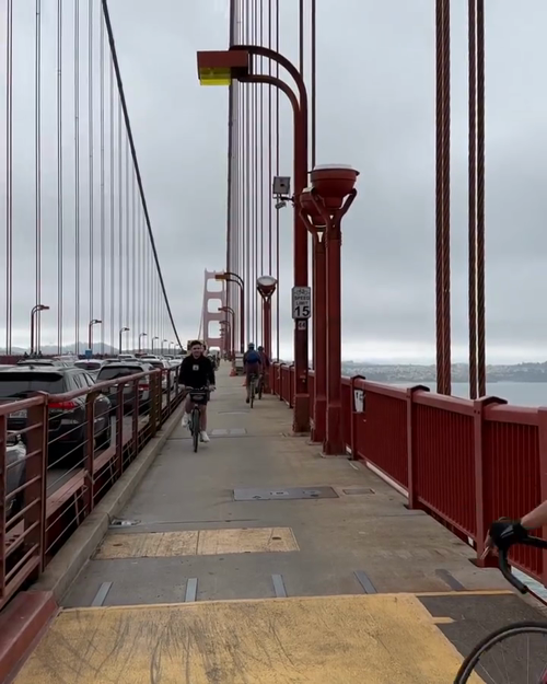 Bike ride on the Golden Gate Bridge