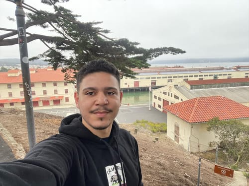 Start of the Golden Gate Bridge bike tour