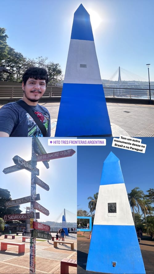 There is another monument like this in Brazil and Paraguay
