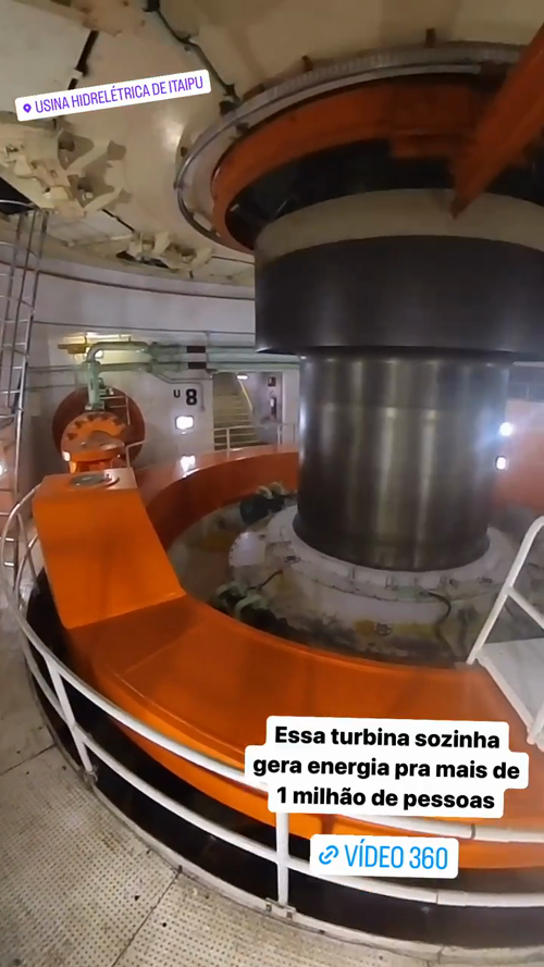 Essa turbina sozinha gera energia pra mais de 1 milhão de pessoas