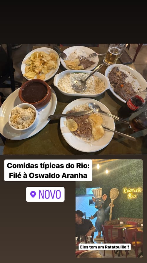 Typical Rio foods: Filet à Oswaldo Aranha