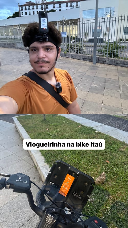 Vlogging on the Itaú bike