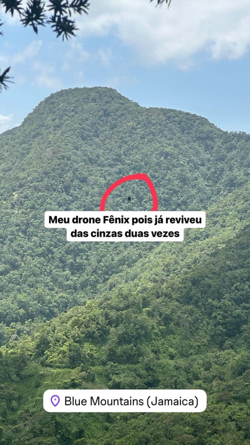 Meu drone Fênix pois já reviveu das cinzas duas vezes