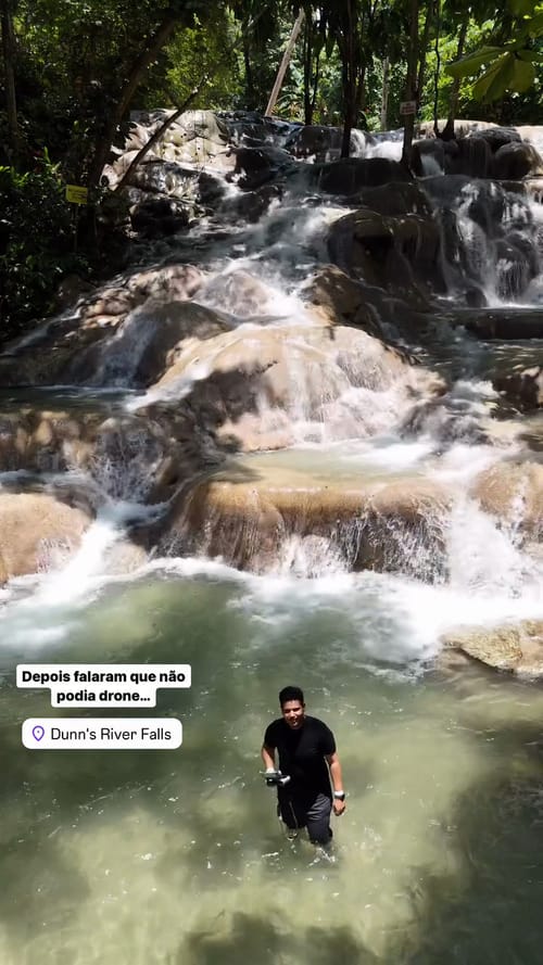 Depois falaram que não podia drone...