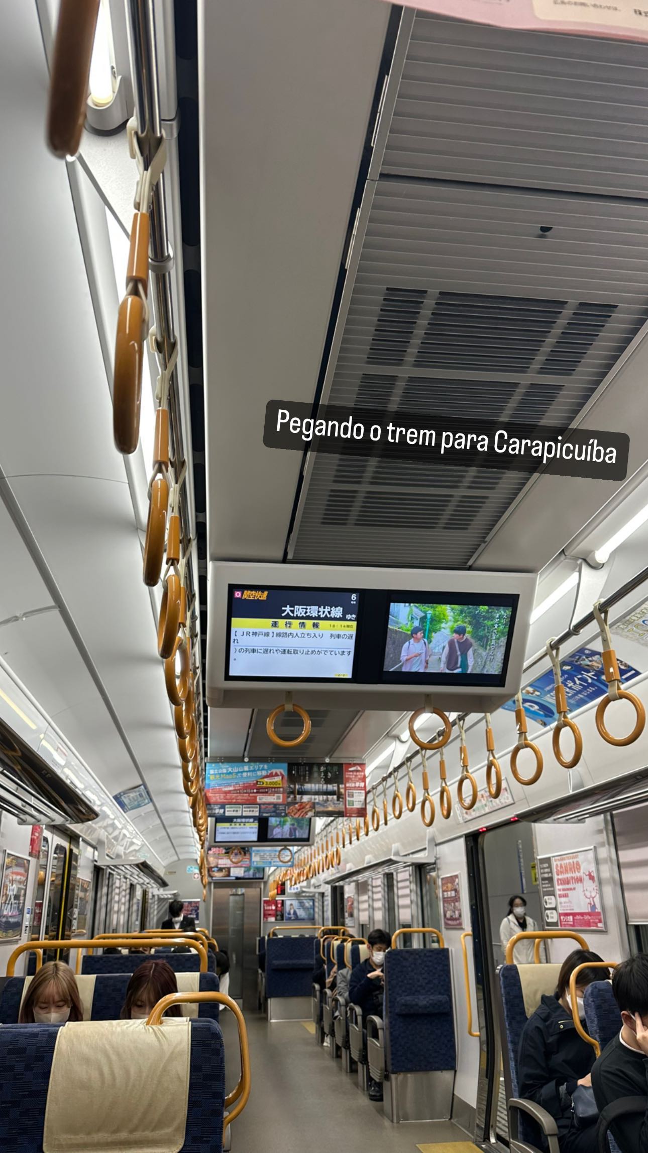 Taking the train to Carapicuíba