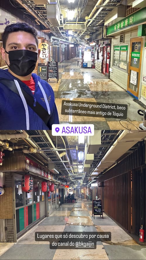 Asakusa Underground District, beco subterrâneo mais antigo de Tóquio