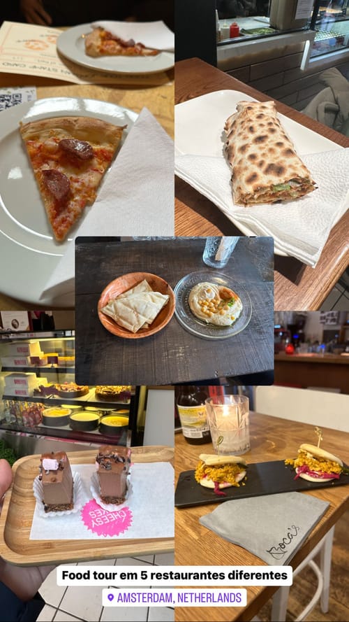 Food tour: in 5 different restaurants