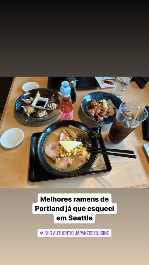 Melhores ramens de Portland já que esqueci em Seattle