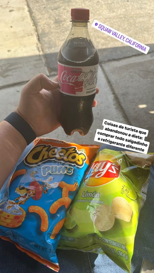 Things from tourists who abandoned the diet: buying every snack and different soda