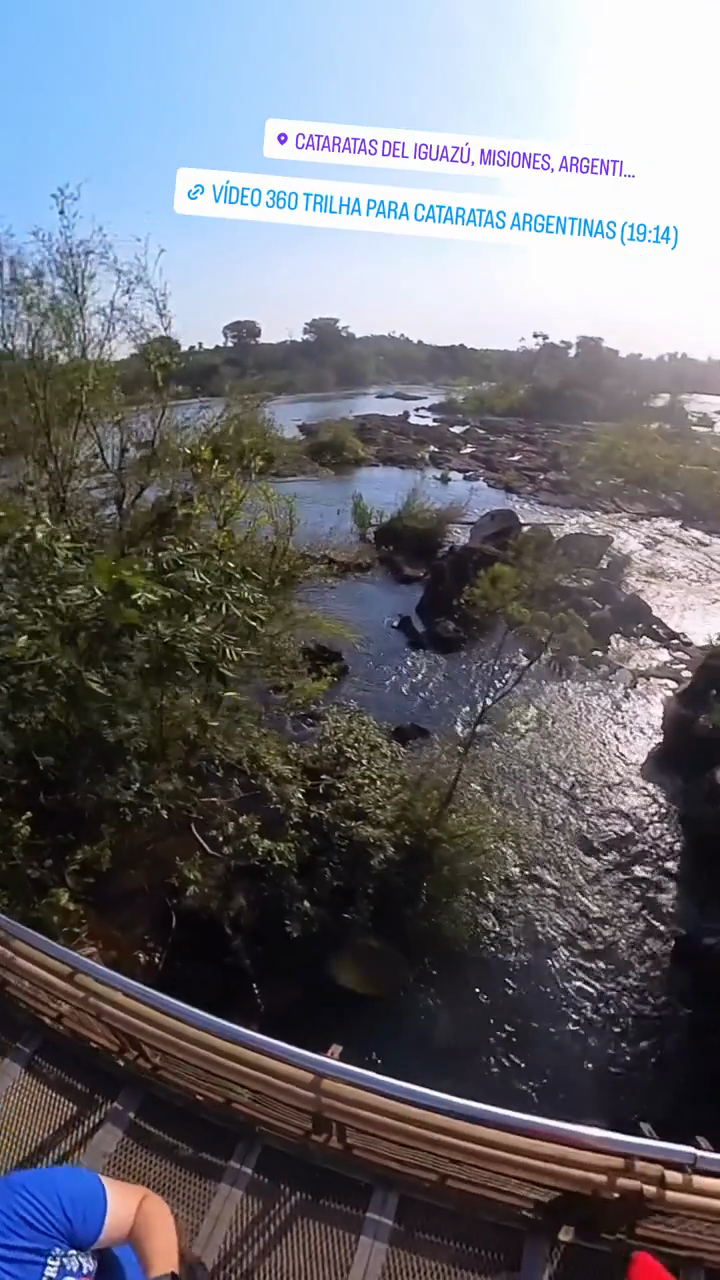 Vídeo 360 da trilha para as cataratas argentinas