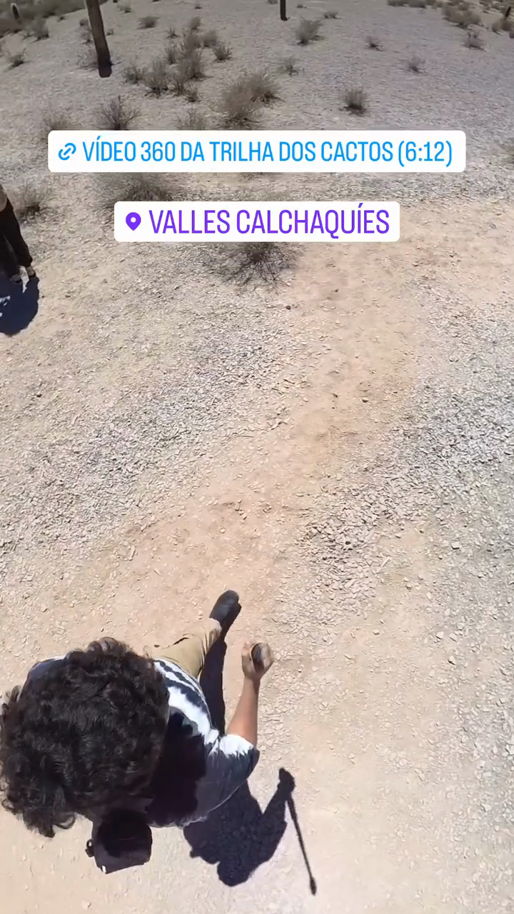 Vídeo 360 da trilha dos cactos