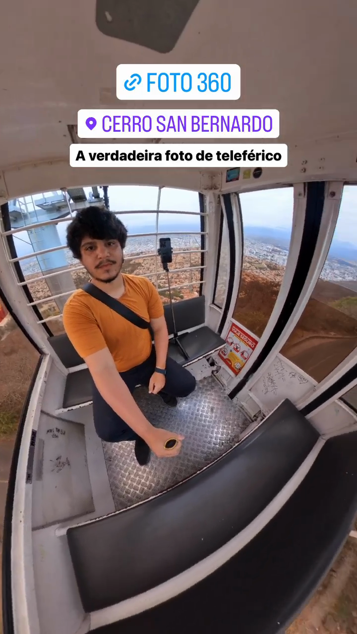 A verdadeira foto de teleférico