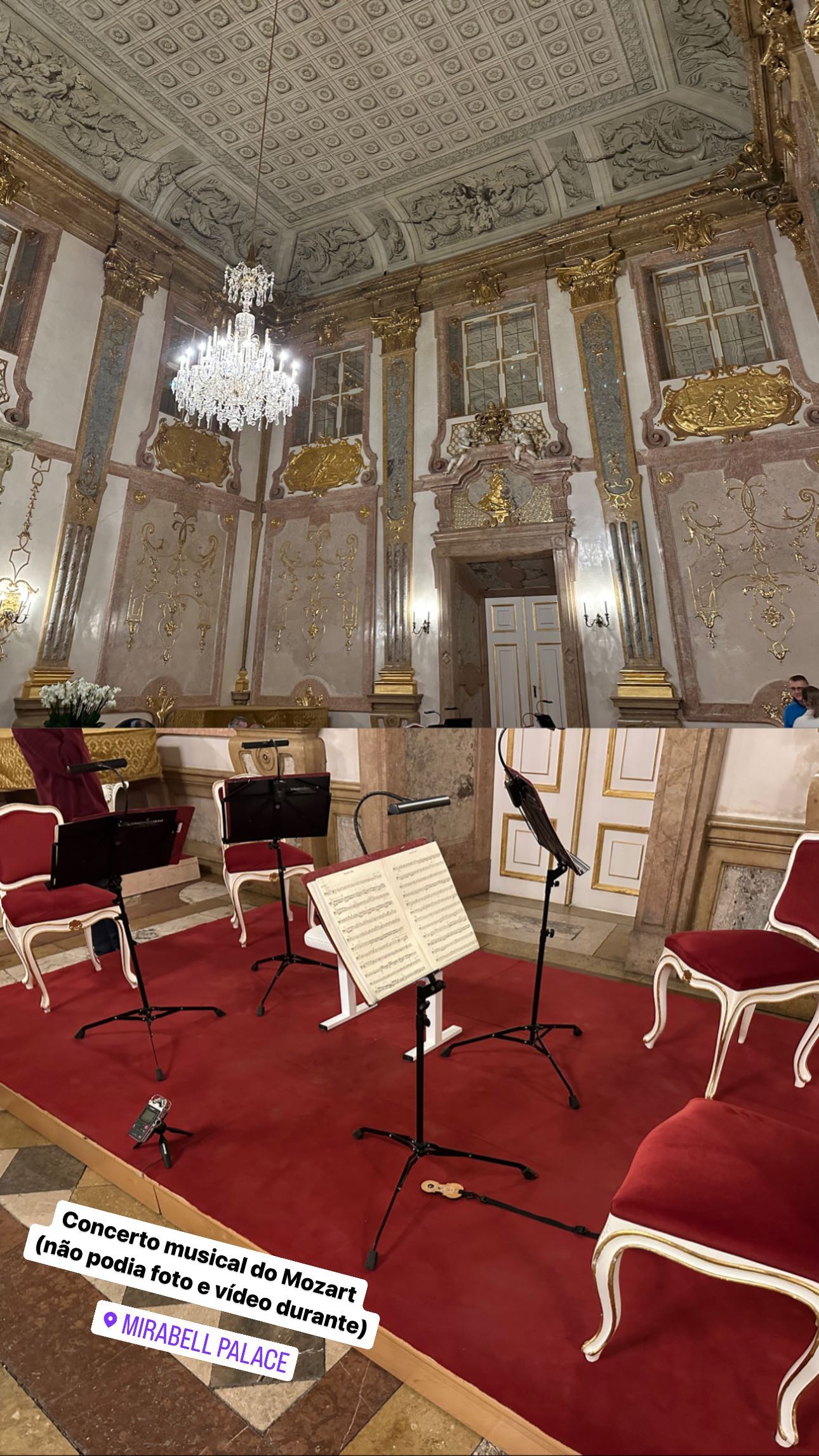 Mozart's musical concert (could not photo and video during)
