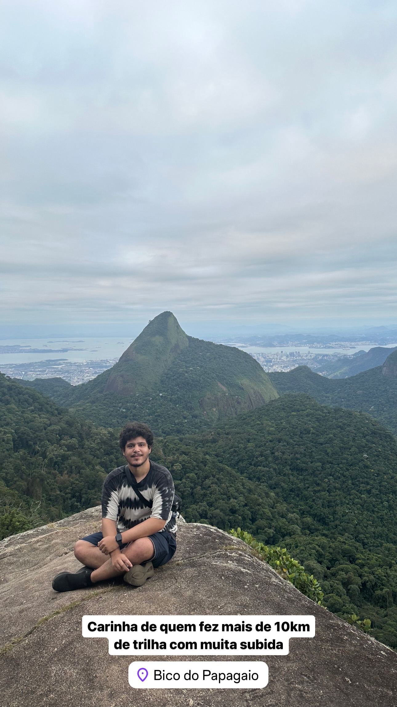 Carinha de quem fez mais de 10km de trilha com muita subida