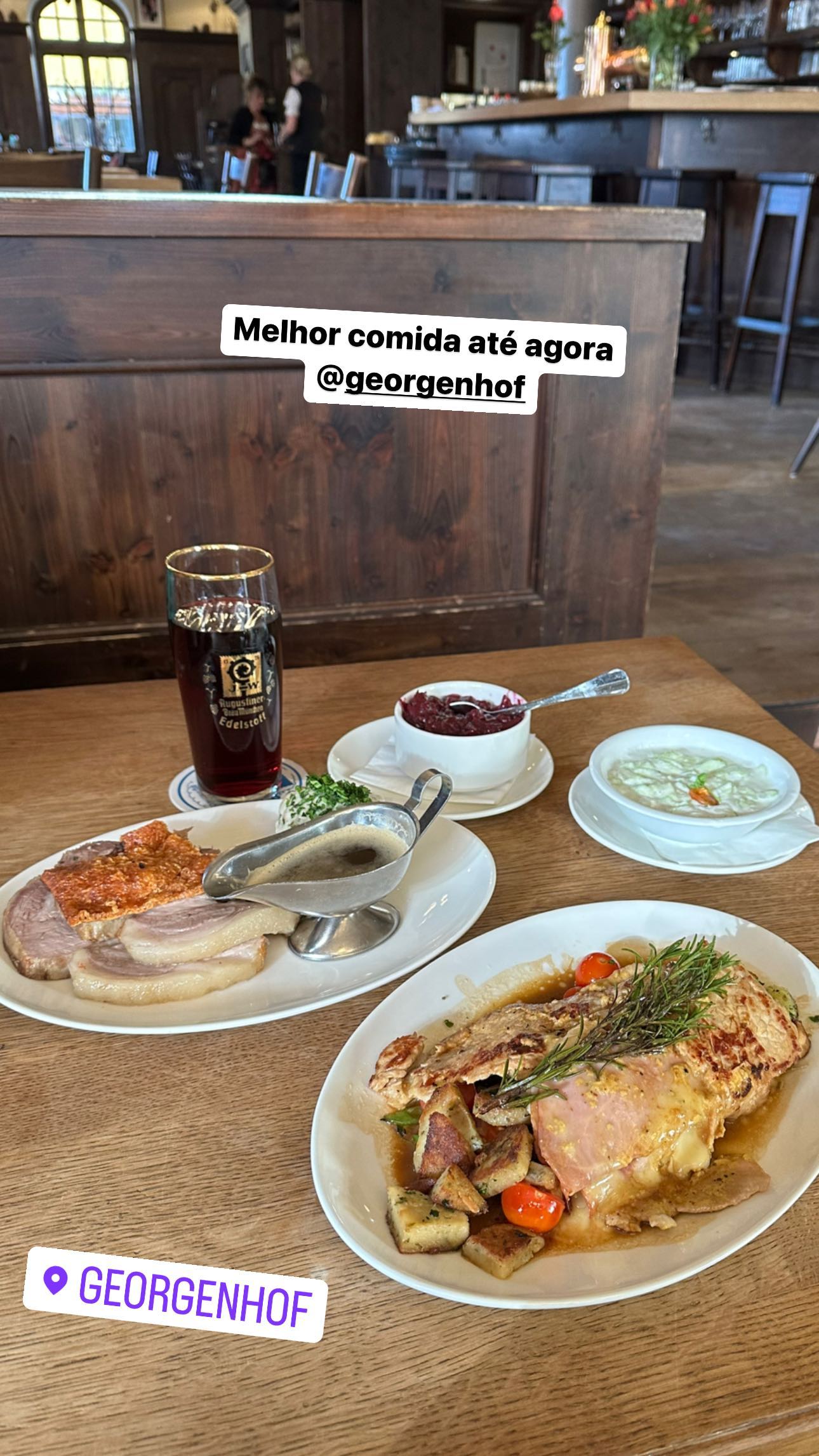 Melhor comida até agora @georgenhof