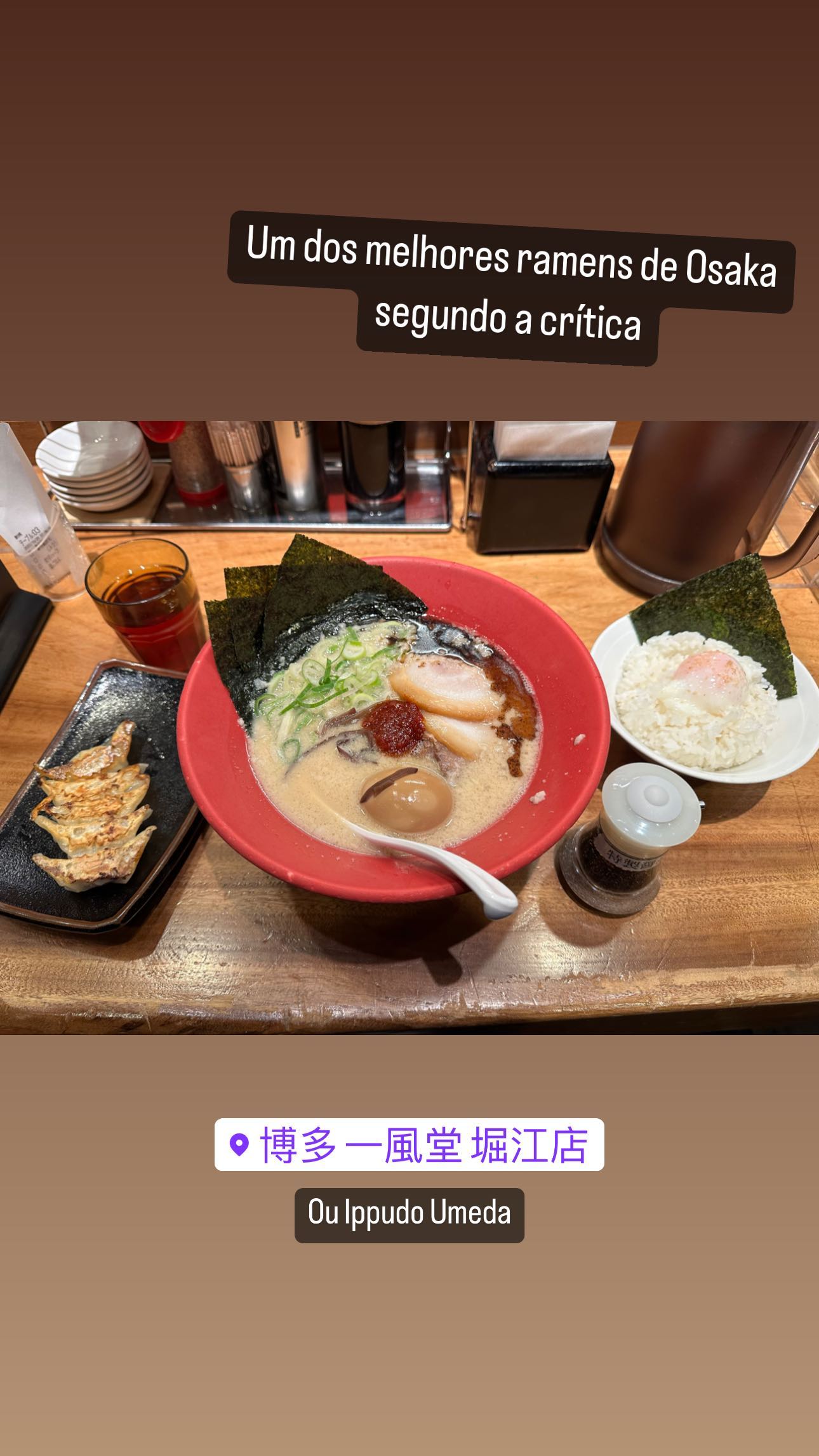 One of Osaka's best ramen according to critics