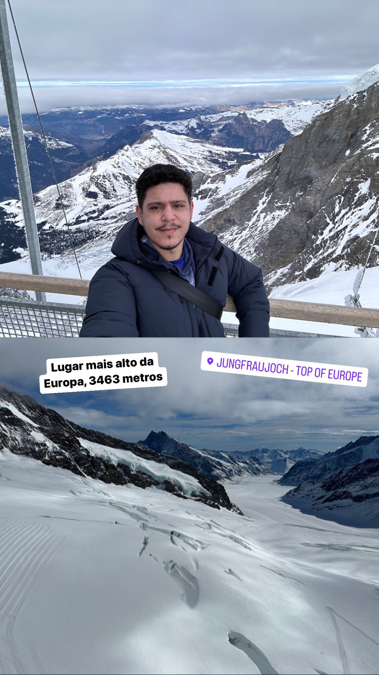Highest place in Europe, 3463 meters