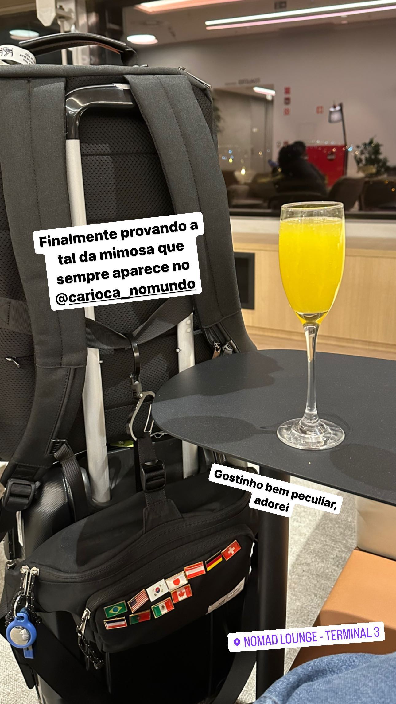 Finalmente provando a tal da mimosa que sempre aparece no @carioca_nomundo