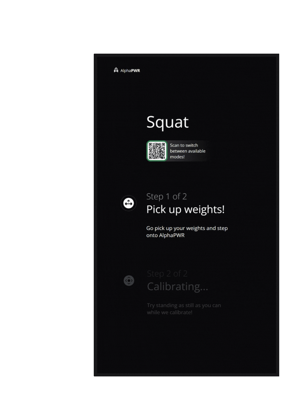 GIF showing QR code sign-in