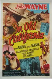 Movie poster of In Old California