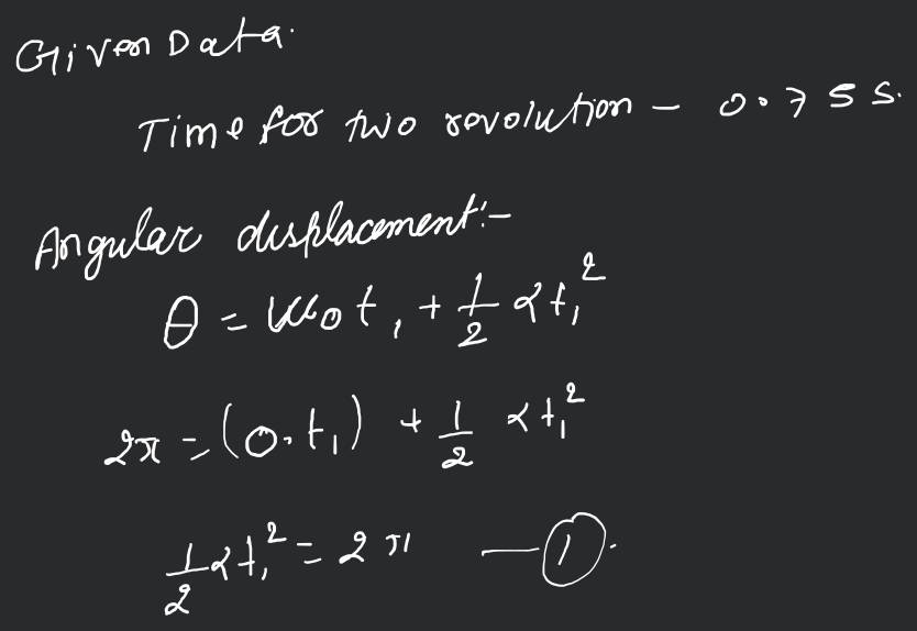 A computer disk drive is turned on starting from the rest and has constan..