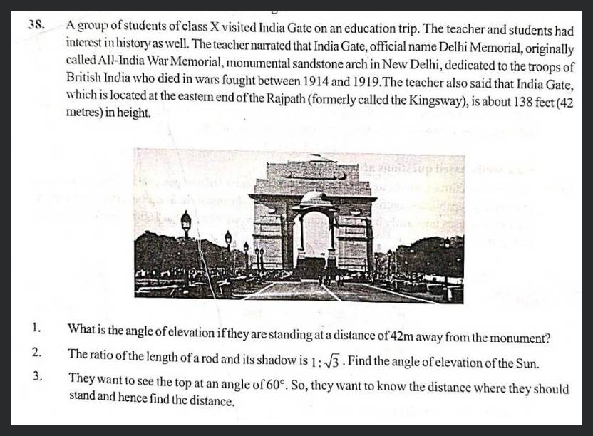 India Gate Xxx Video - 38. A group of students of class X visited India Gate on an education tri..