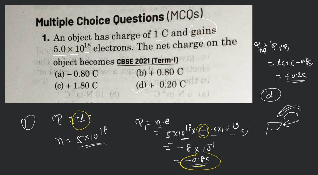 the charge of an atom that has gained electrons