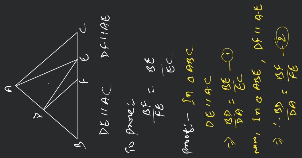 E and F are points on the sides PQ and PR respectively of a △PQR