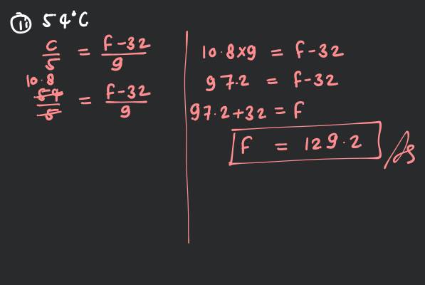 2. Convert into degree Fahrenhit (∘F) a. 36∘C b. 54∘C C. 63∘C