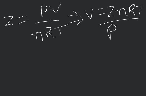 The compression factor (Z) Co, 7°C and 100 atm is 0.21. Calculate