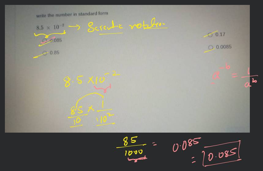 How to Write a Number in Standard Form