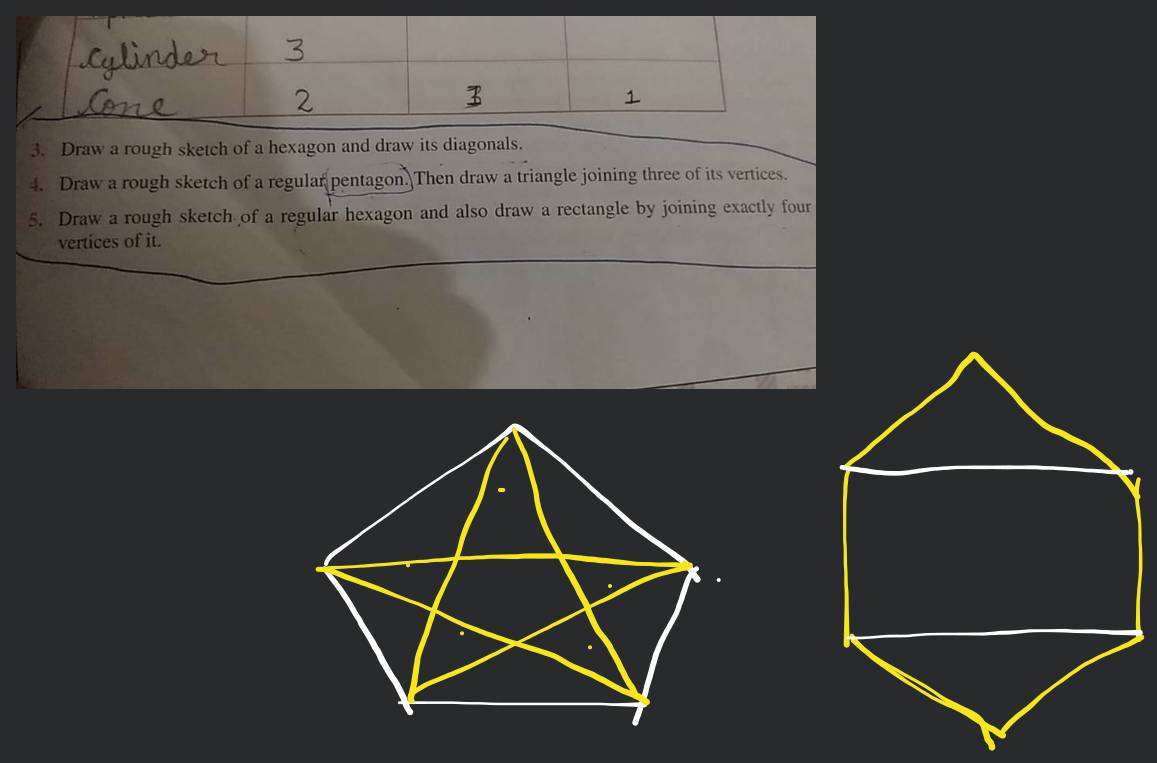 Hexagon Drawing - How To Draw A Hexagon Step By Step