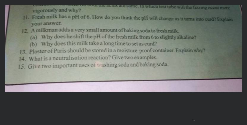 Give two important uses of washing soda and baking soda - Teachoo