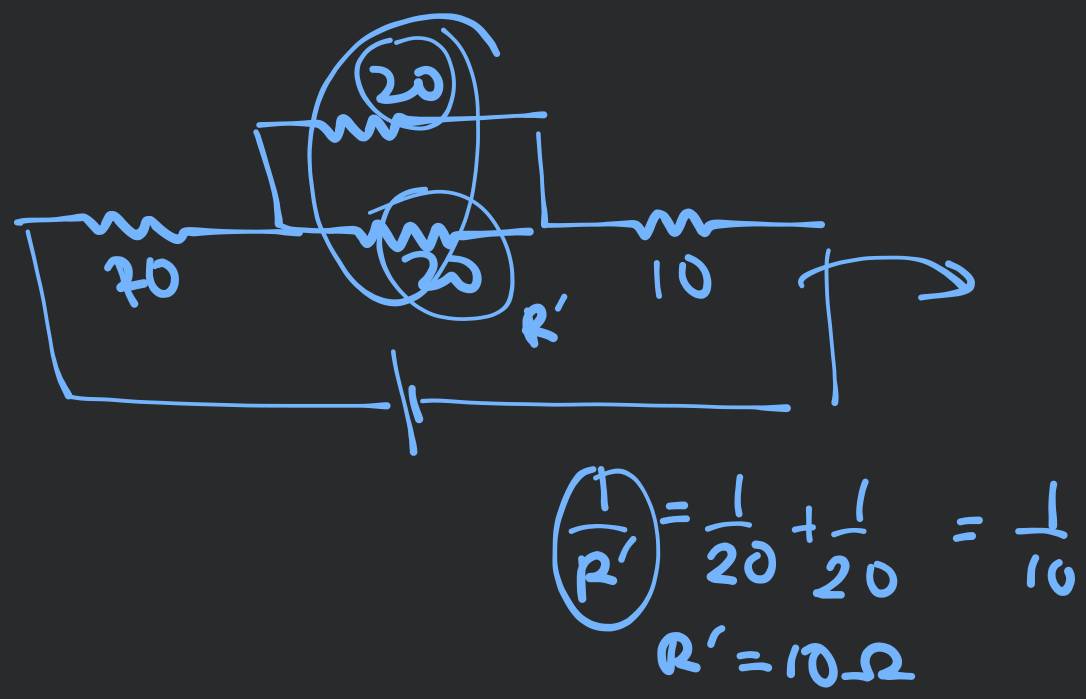 Calculate the equivalent resistance of the following electric circuit Circuit Diagram