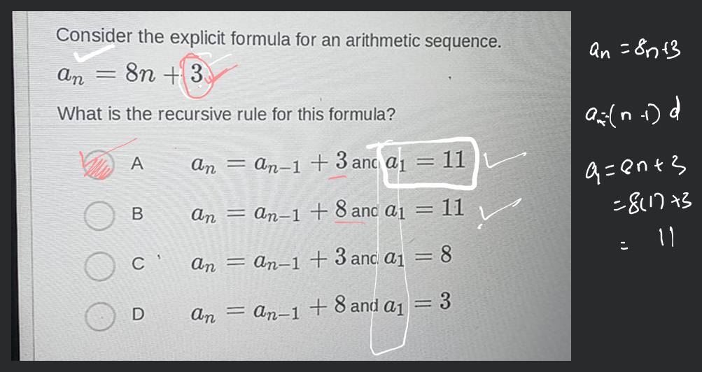 arithmetic sequence formula