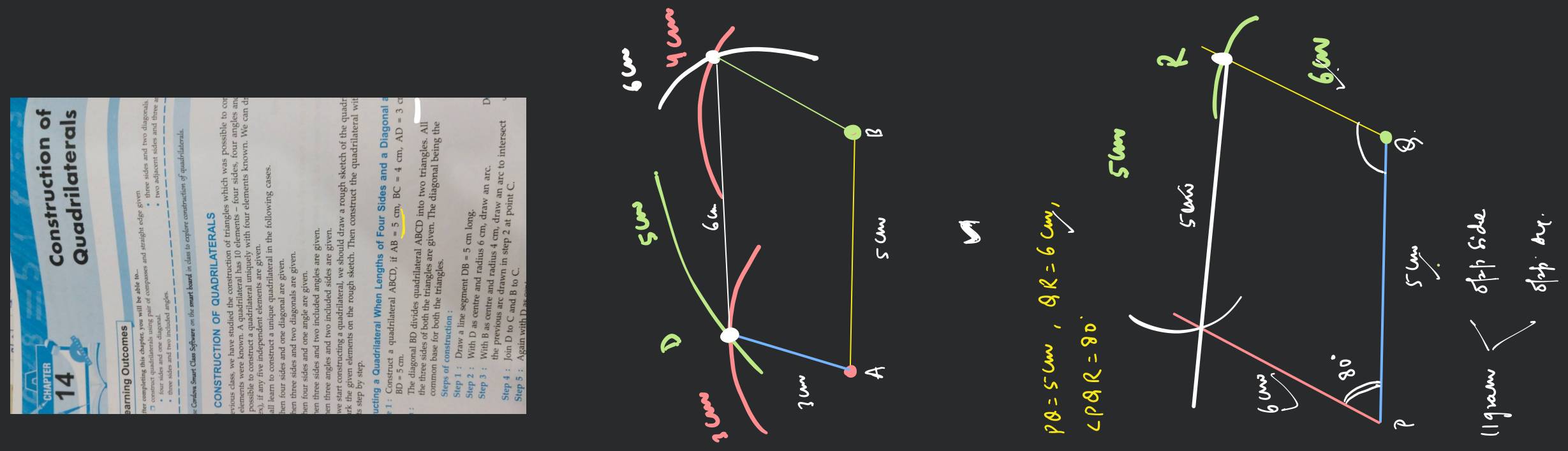 Construction of Quadrilaterals: Videos and Solved Question