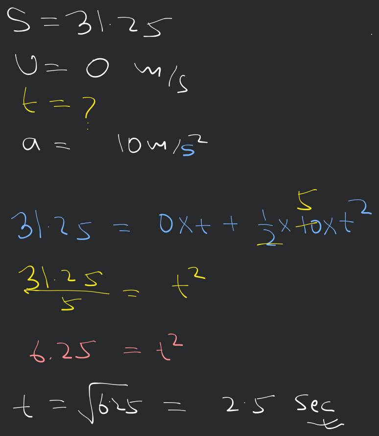 ImAn object is projected upwards with a velocity of 25 m/s. Find :(i) M..