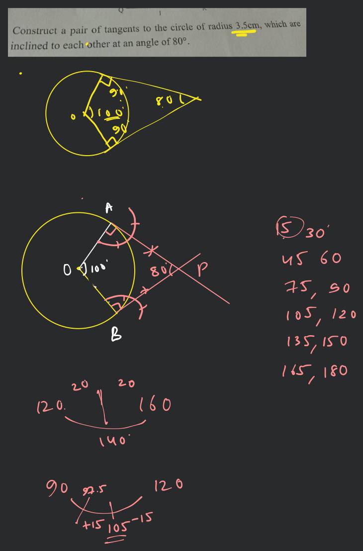 Class 10 RD Sharma Solution - Chapter 11 Constructions - Exercise 11.3 -  GeeksforGeeks