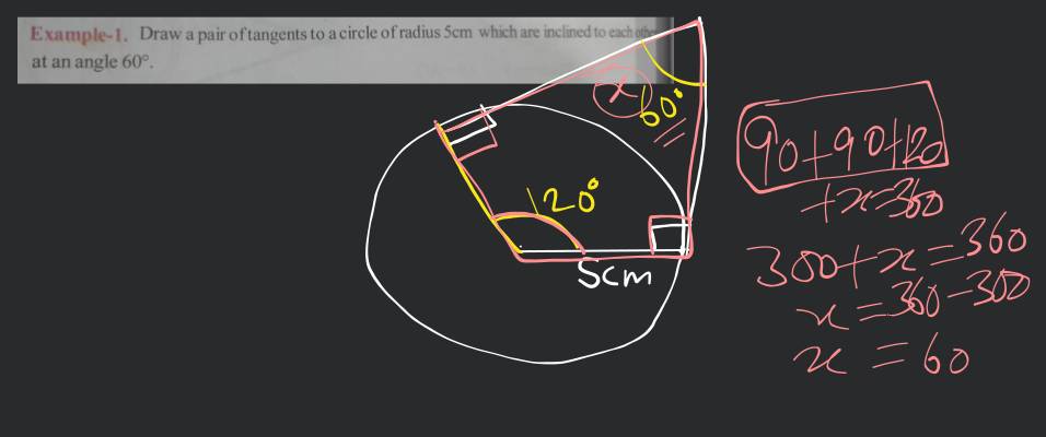 Draw a circle of radius 6cm. From a point 10cm away from its centre.  Construct the pair of tangents. - YouTube