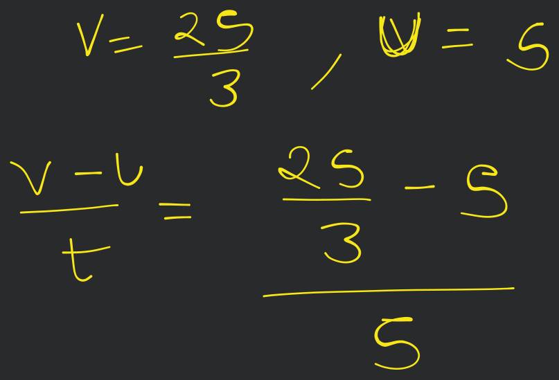 Example 8.6 - A car accelerates uniformly from 18 km/h to 36 km/h in 5