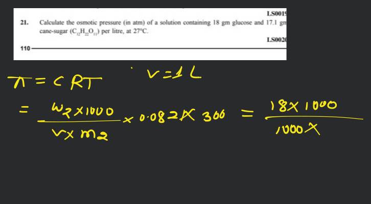 osmotic pressure formula