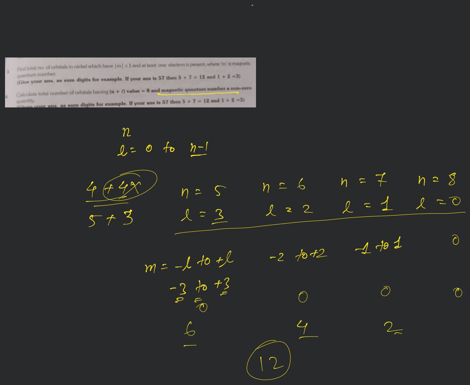 orbital notation for nickel