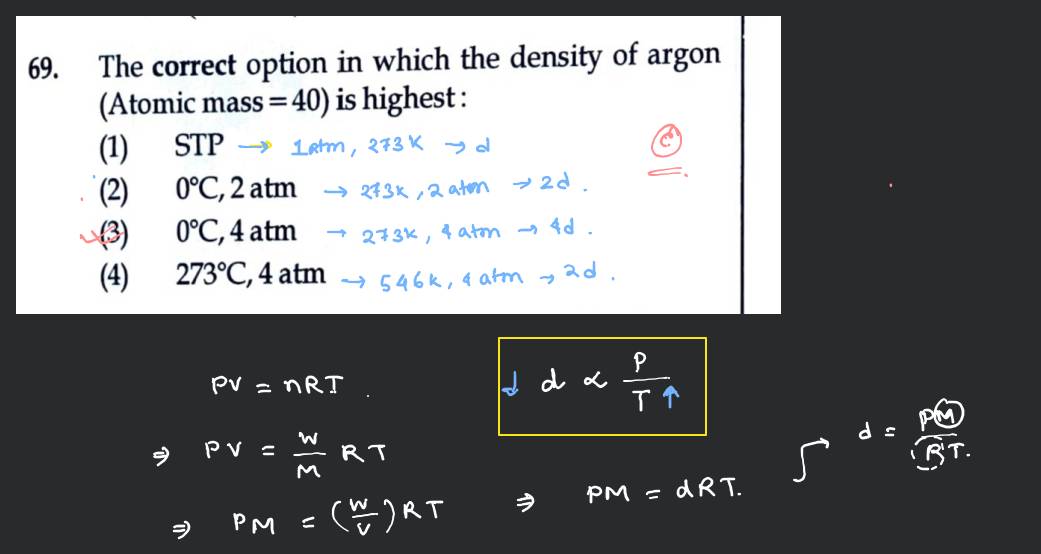 Argon - Atomic Number - Atomic Mass - Density of Argon