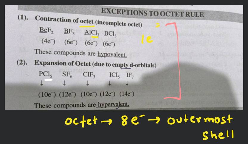 incomplete octet