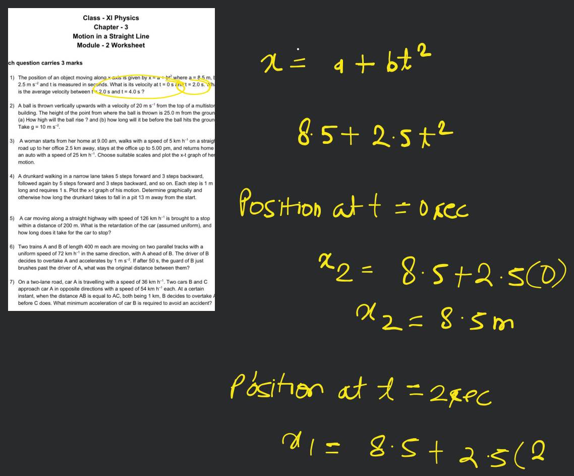 Chapter 2 Speed Worksheet