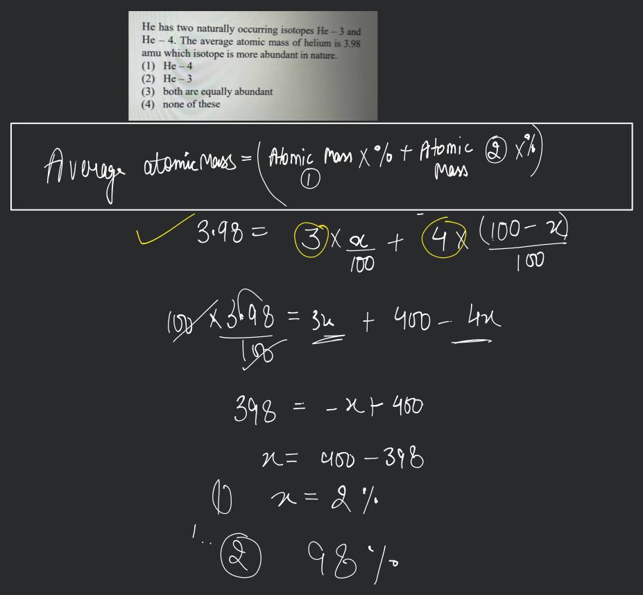 atomic mass of helium