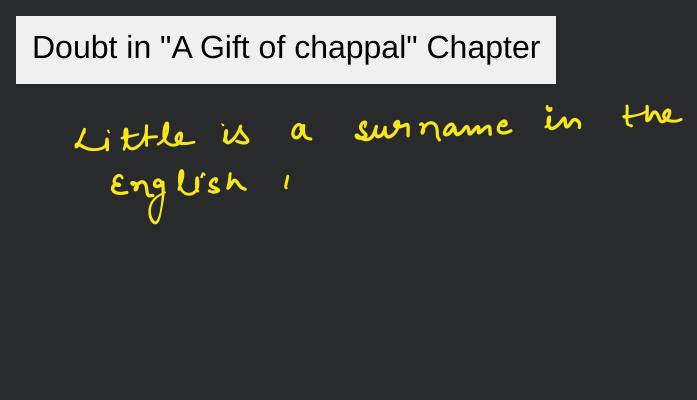 A gift of Chappals Summary Video Lecture - Class 7